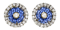 Glenn Lehrer sapphire torus earrings