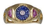 Glenn Lehrer sapphire torus ring